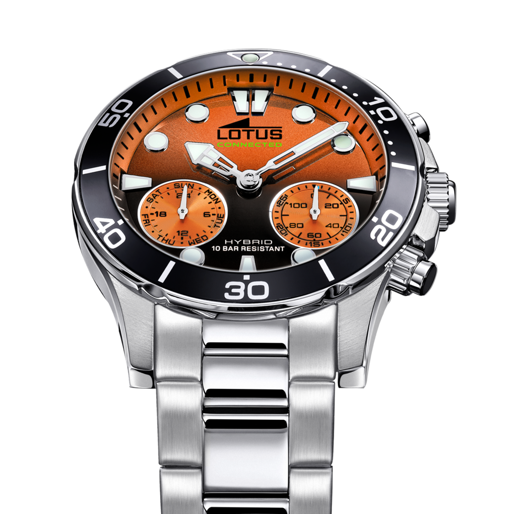 RELOJ DE HOMBRE LOTUS CONNECTED CON ESFERA NARANJA 18800/8