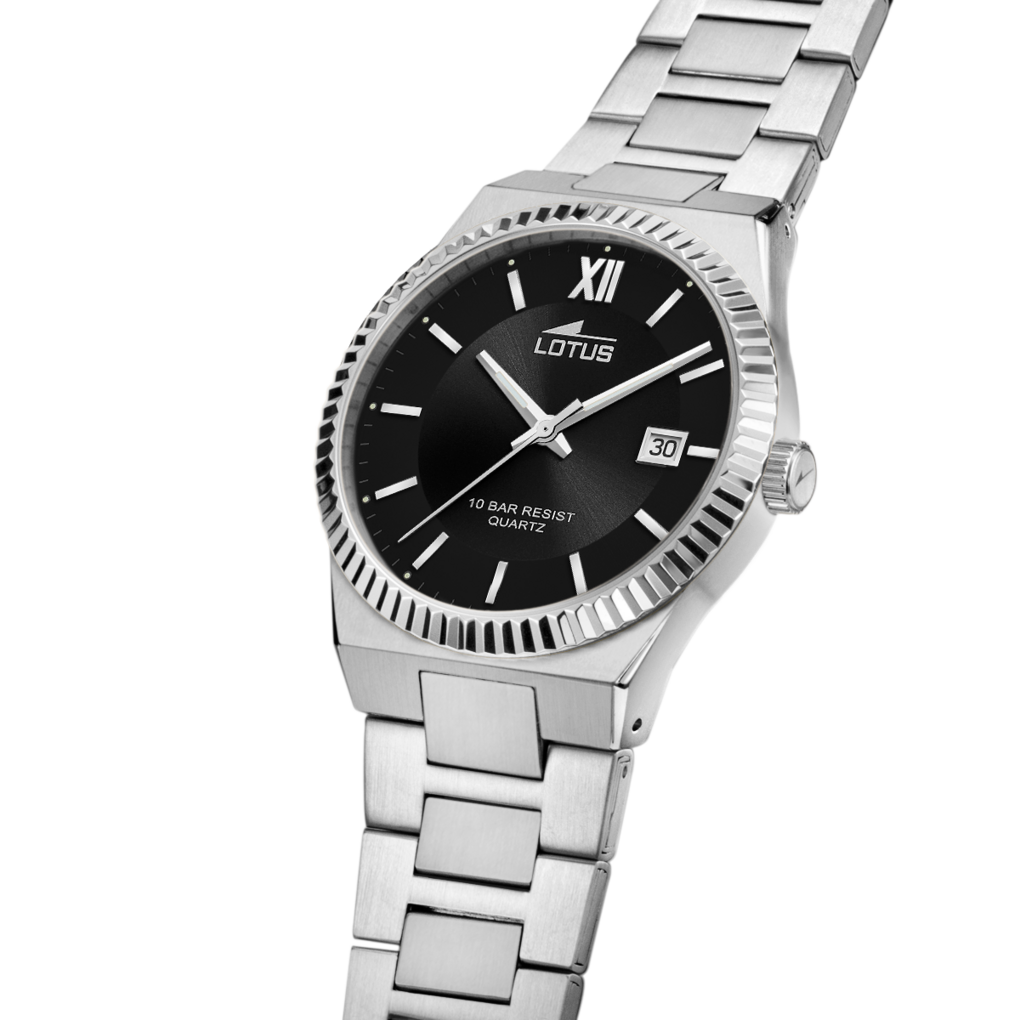 Lotus men's black stainless steel watch bracelet 18835/3