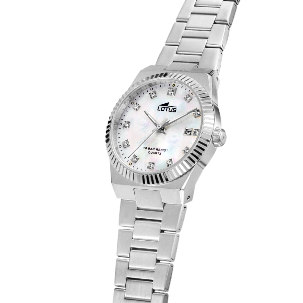 Lotus women's ivory stainless steel watch bracelet 18838/1