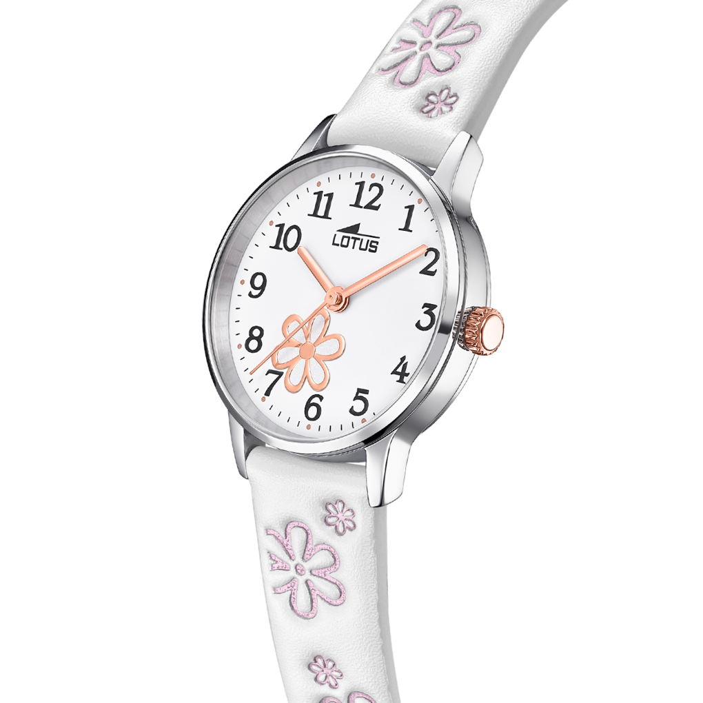 LOTUS Analoge Kinderhorloge voor Jongens met Blauwe Leren Band – Quartz Uurwerk – Hoogwaardig Mineraalglas – Waterbestendig 5 ATM 18581/4 – Met Geschenkarmband – Junior Collection