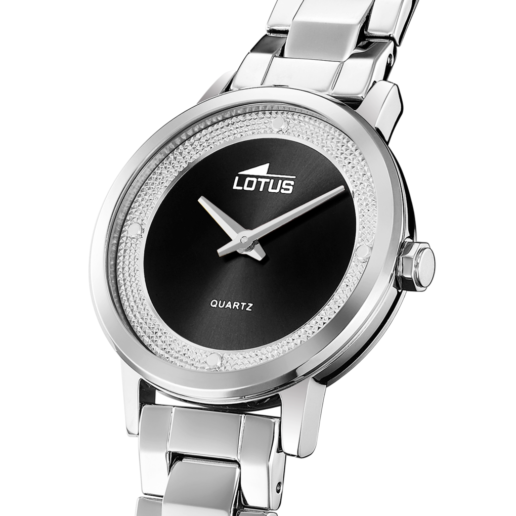 RELOJ DE MUJER LOTUS TRENDY CON ESFERA NEGRA 18892/6