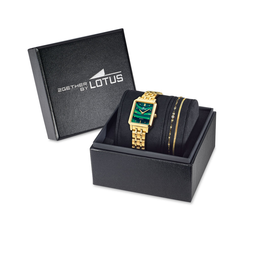 Reloj de mujer 2Gether verde con brazalete de acero 19009/3