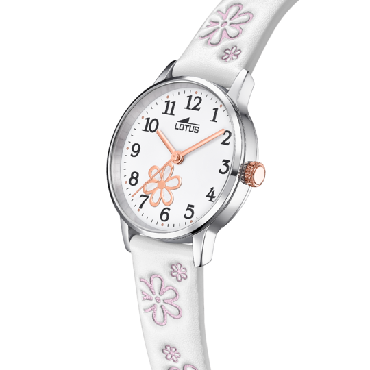 LOTUS KIDS'S WHITE JUNIOR COLLECTION LEATHER WATCH BRACELET 18863/1
