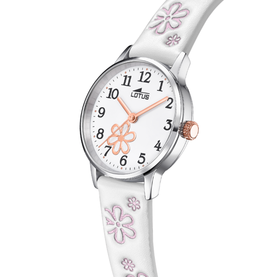 Reloj hombre Lotus cadena esfera blanca con esferas