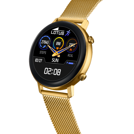 SMARTWATCH LOTUS 50041/1 COM PULSEIRA DE AÇO INOXIDÁVEL 316L, BLUETOOTH, FEMININO