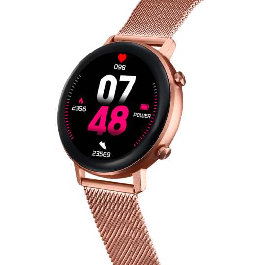 SMARTWATCH LOTUS 50042/1 PULSEIRA EM AÇO INOXIDÁVEL 316L, BLUETOOTH, FEMININO