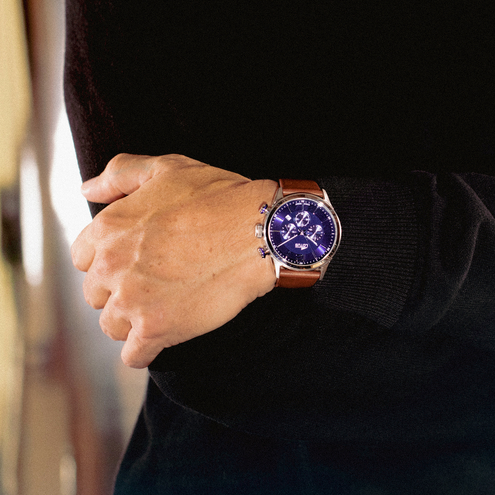 LOTUS HERREN UHR CHRONO 18689/1 LEDER ARMBAND