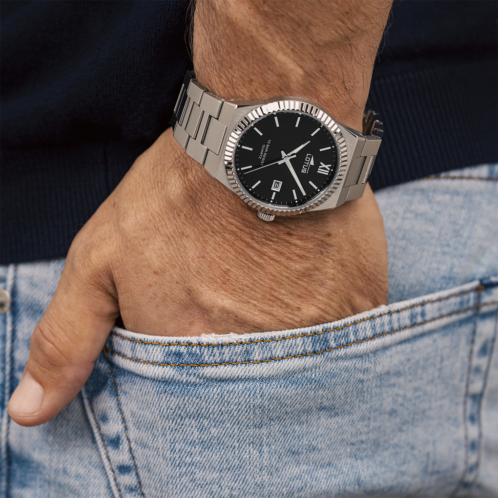 OROLOGIO LOTUS 18678/3 GRIGIO BRACCIALE IN ACIAIO, UOMO