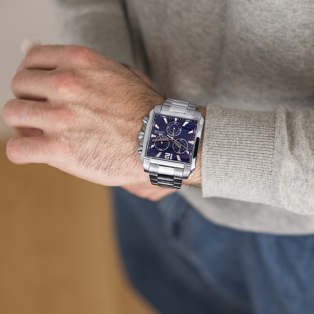 Lotus Orologio Da Uomo Modello Cab.Crono Ace.Esf.Ag. – 18850/1 – Colore Argento, Quadrante Analogico - 2