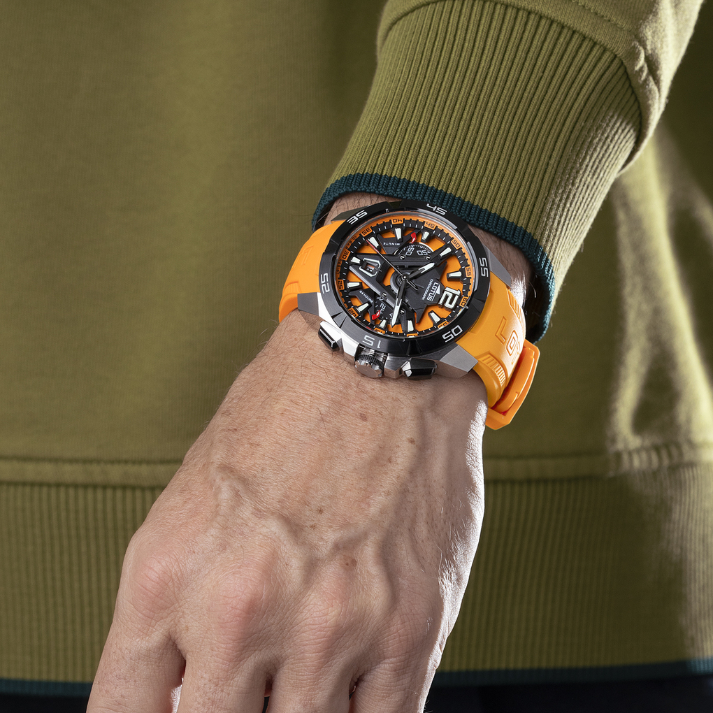 Lotus Vortex men's orange rubber watch bracelet 18944/3