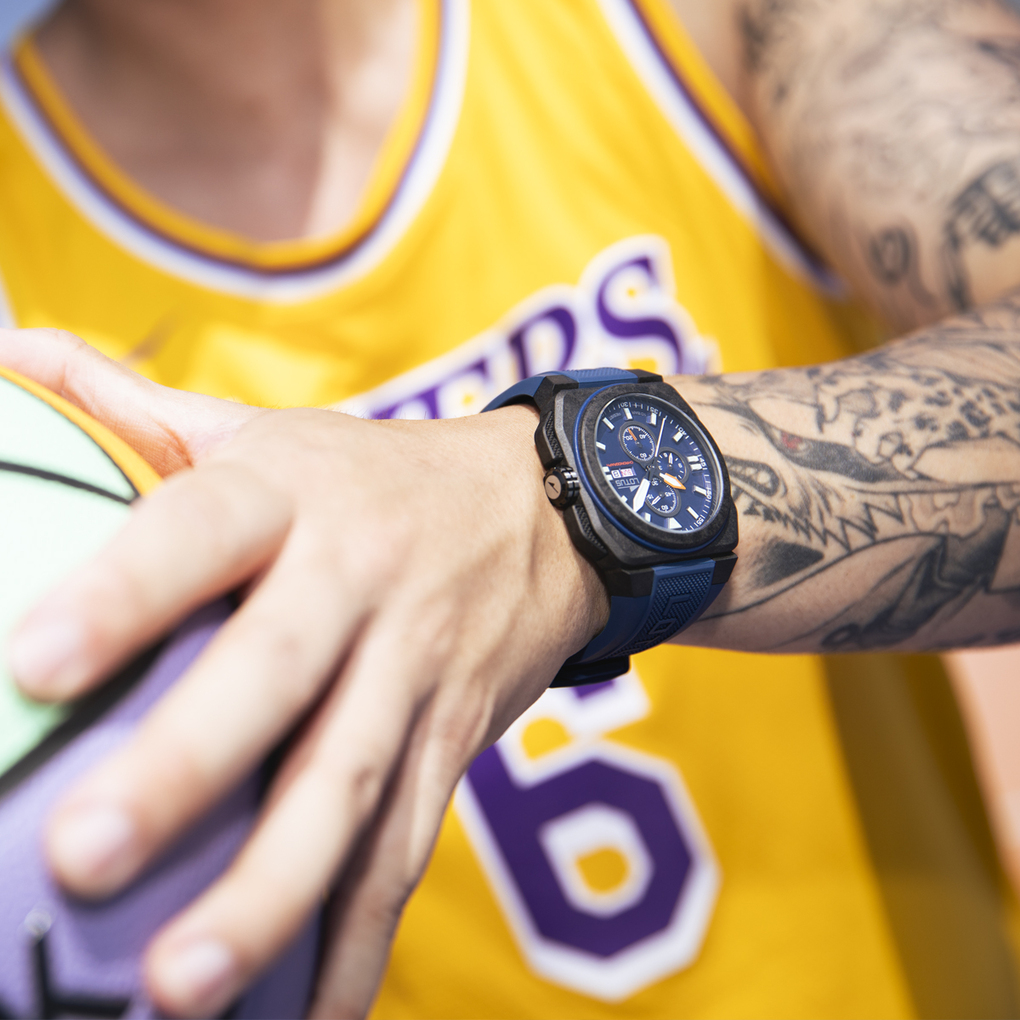 RELOJ LOTUS CHRONO 18976/3 AZUL CORREA DE CAUCHO, HOMBRE