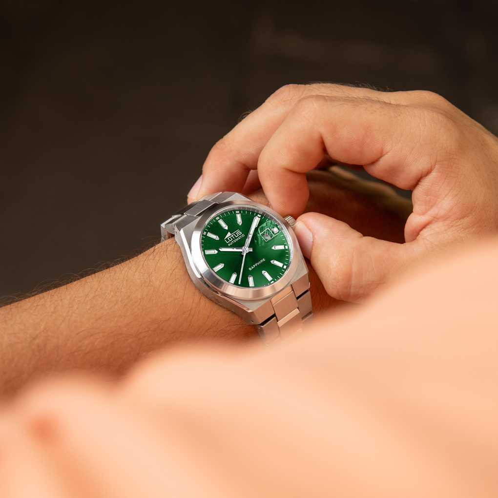 Lotus Watches Orologio Uomo 18576/6 - Multifunzione Acciaio E Pelle, Data E 24h, 5 Bar