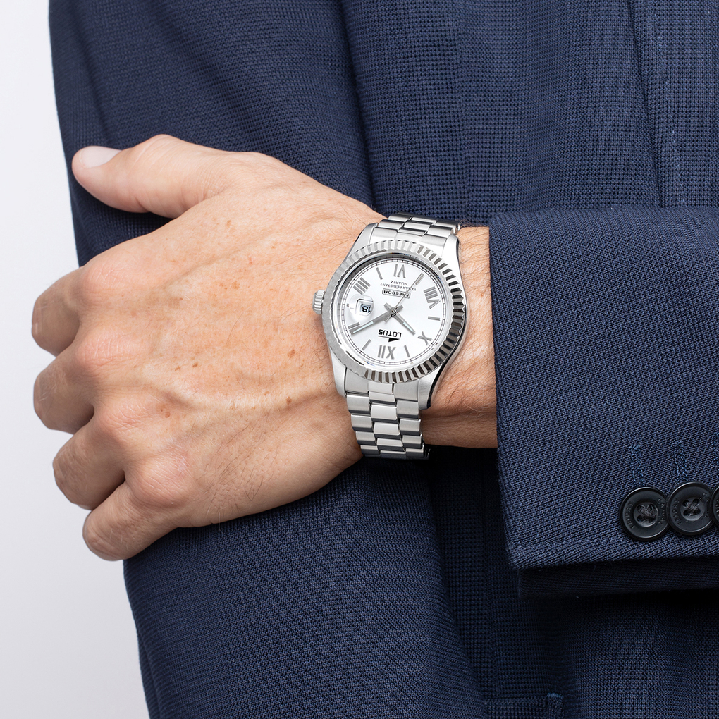 Lotus men's silver watch 19002/1