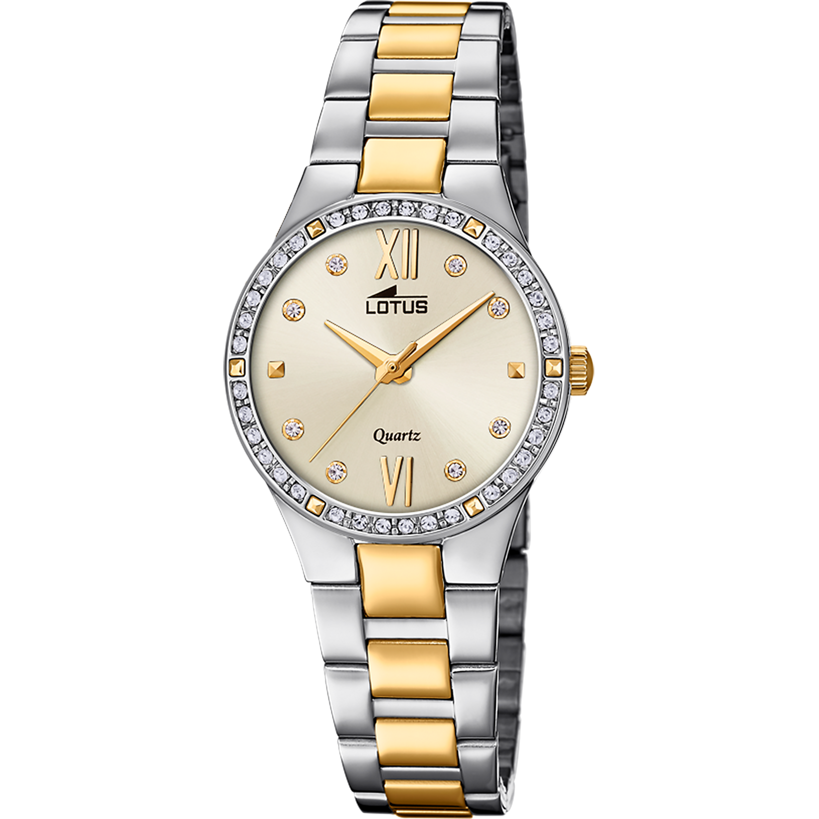 LOTUS Orologio Donna 18461/3 - Cassa Acciaio 316L Multi, Cinturino Acciaio, Quadrante Beige, 5 ATM