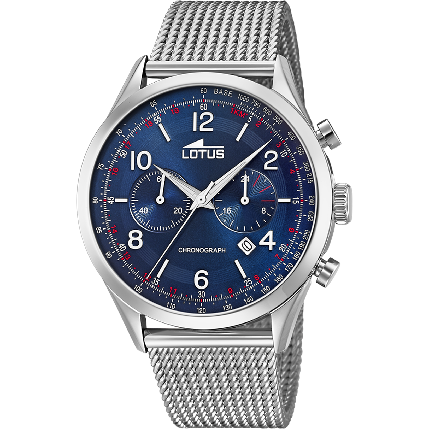 Lotus Orologio Uomo 18555/1 – Design Moderno, Cassa In Acciaio Spazzolato 43mm, Bracciale Milanaise, Vetro Minerale. Eleganza Quotidiana.