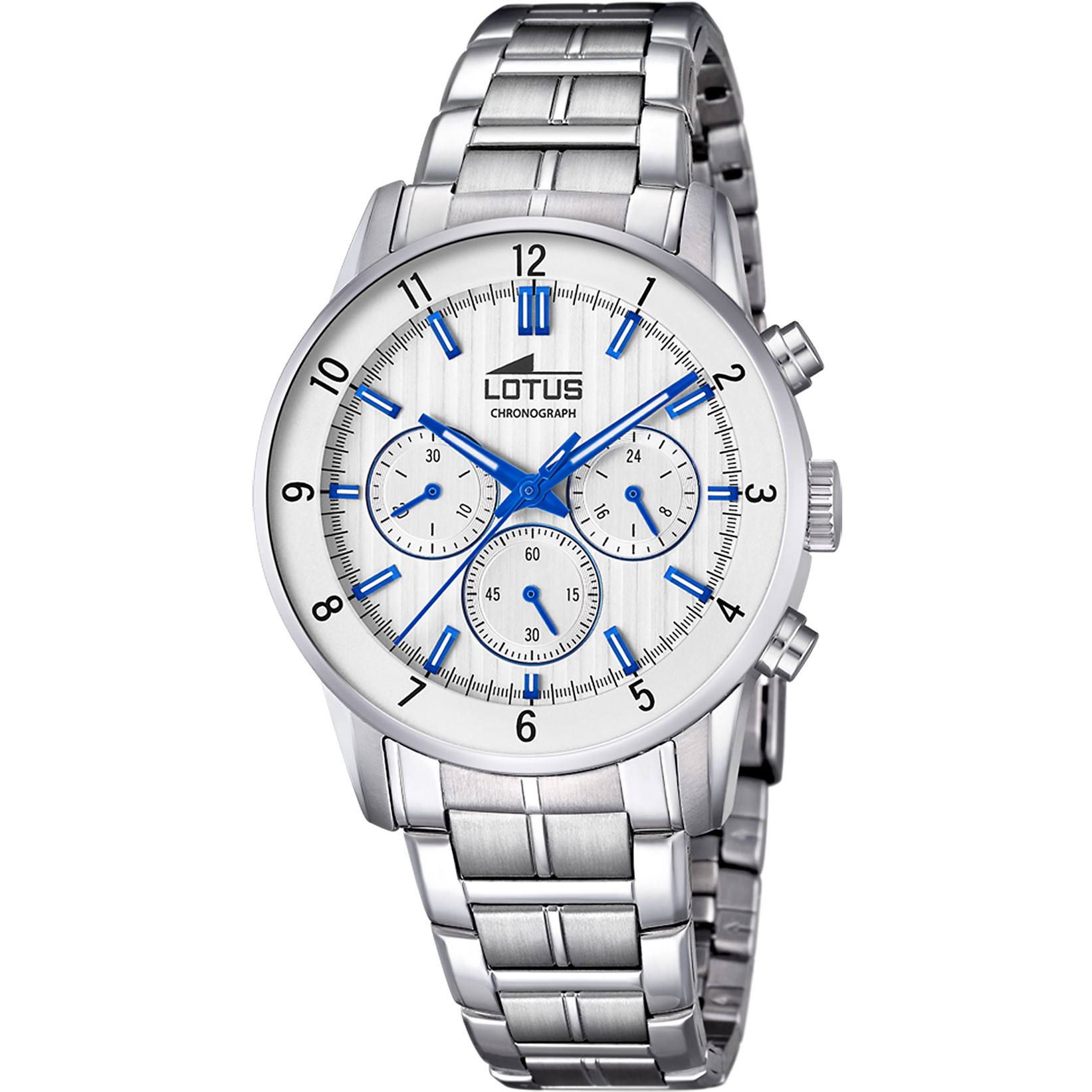 Fermoir De Montre Homme Lotus Chrono L15500/9 En Acier Inoxydable - Occasion, Pièce Détachée