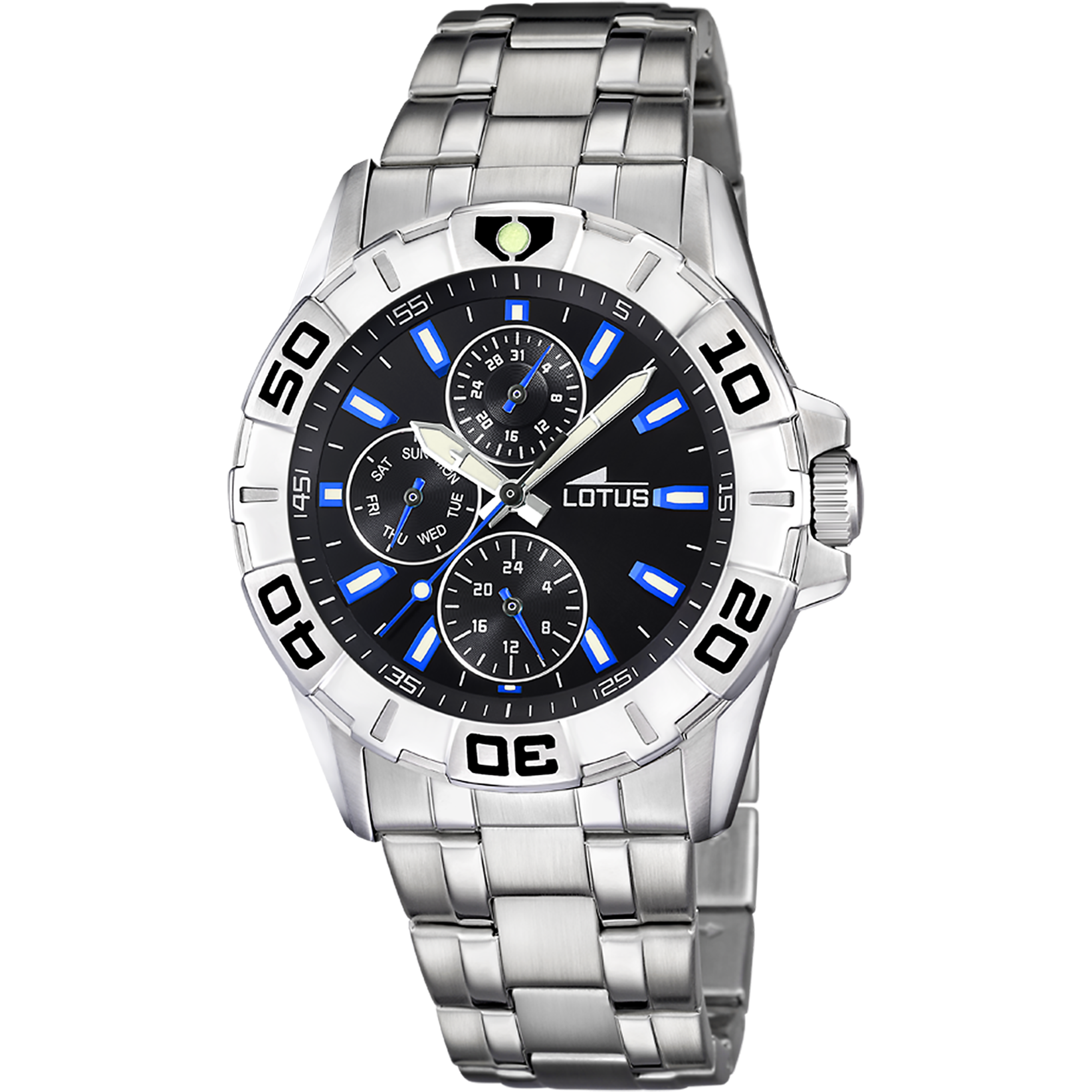 Lotus men's black stainless steel watch bracelet 18831/5