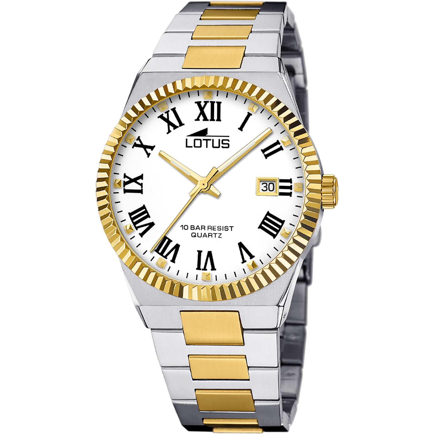 LOTUS MEN'S WHITE FREEDOM STAINLESS STEEL WATCH BRACELET 18836/4