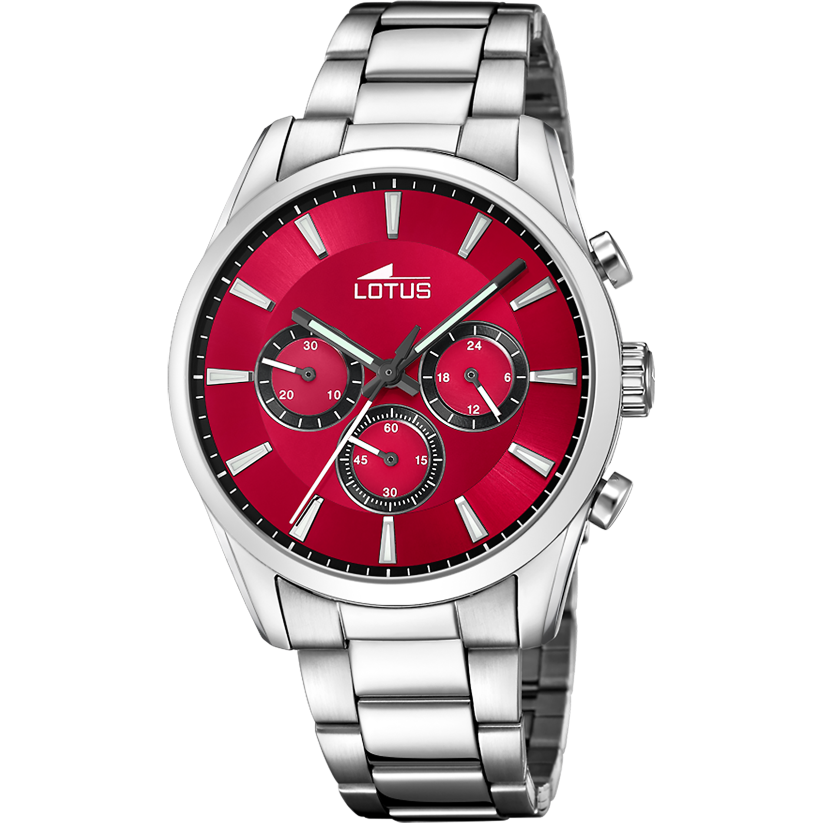 RELOJ DE HOMBRE LOTUS CHRONO CON ESFERA ROJA 18690/5