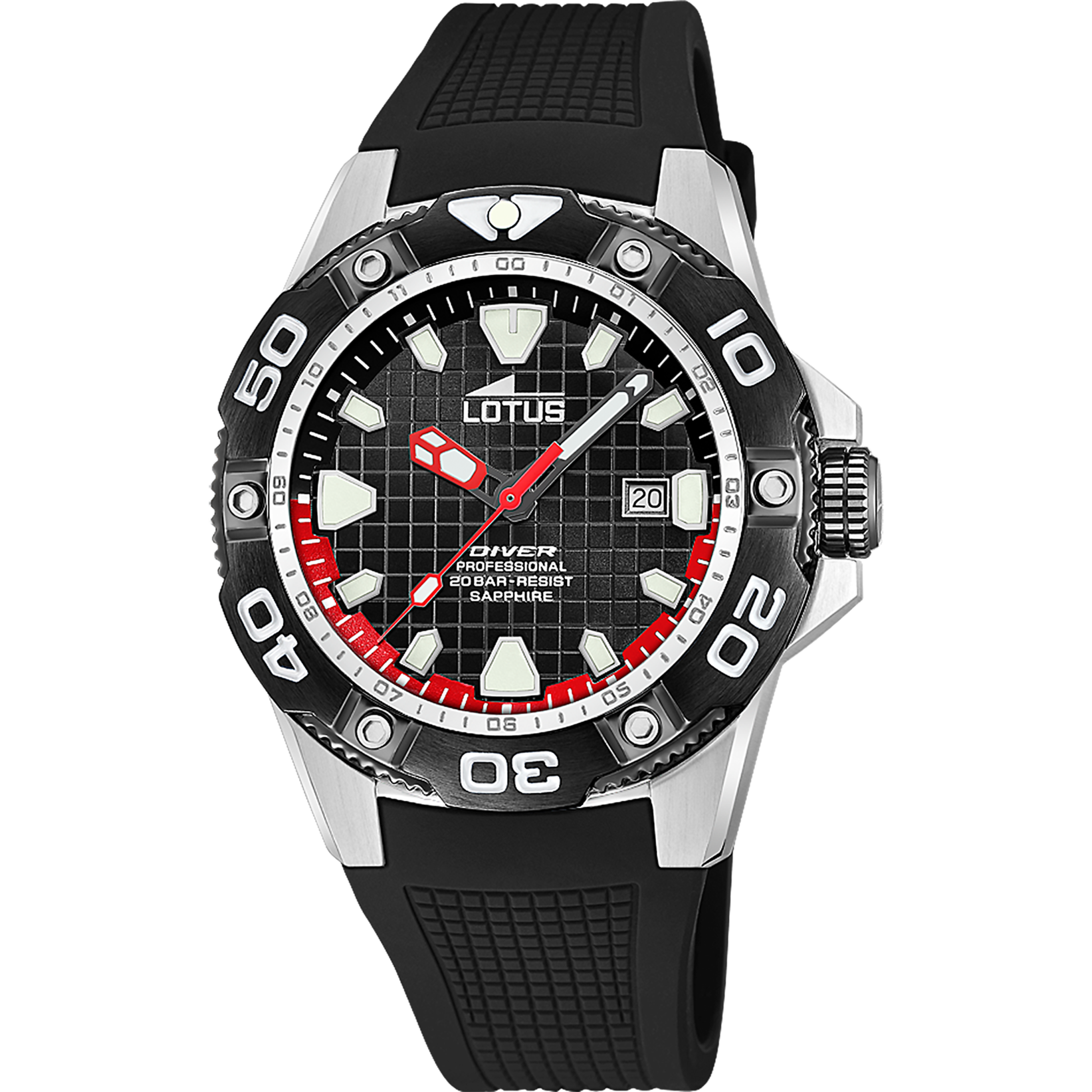 Montre Chronographe Homme Louis Richard Belvedere Gunmetal 50mm | Montre Quartz Silicone Neuve étiquetée