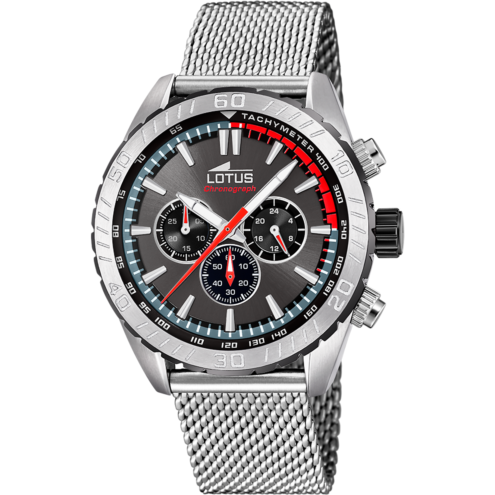 Lotus men's grey stainless steel watch bracelet 18947/2