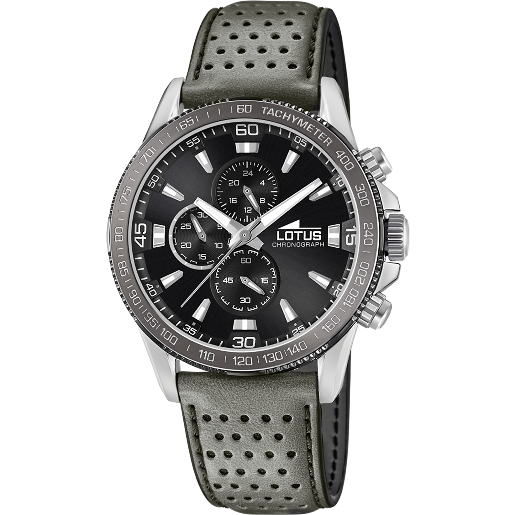 Lotus Orologio Uomo Modello 18592/2 – Cassa 43,5 Mm Nera, Cinturino In Pelle Nera, Vetro Minerale