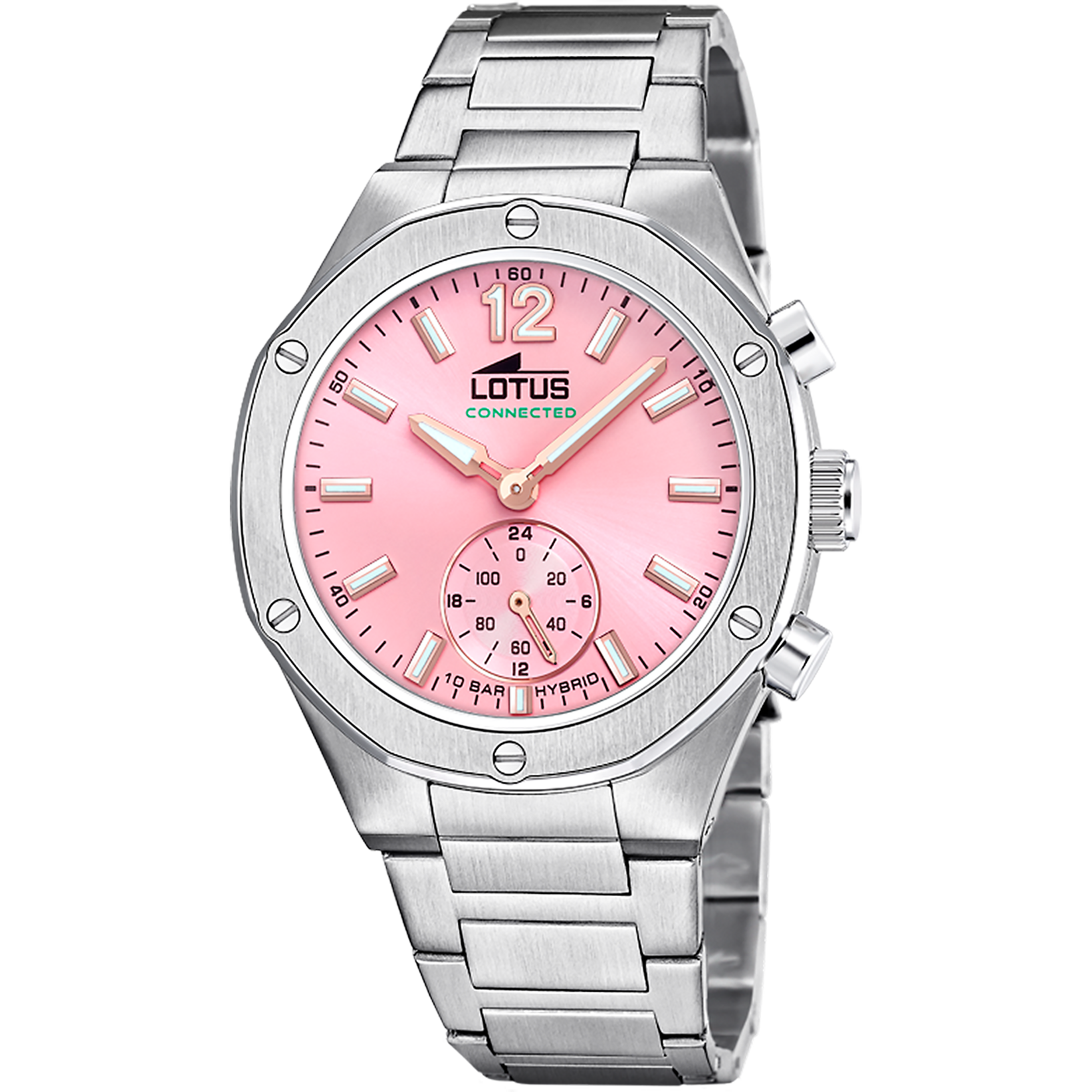 LOTUS Orologio Donna 18461/3 - Cassa Acciaio 316L Multi, Cinturino Acciaio, Quadrante Beige, 5 ATM