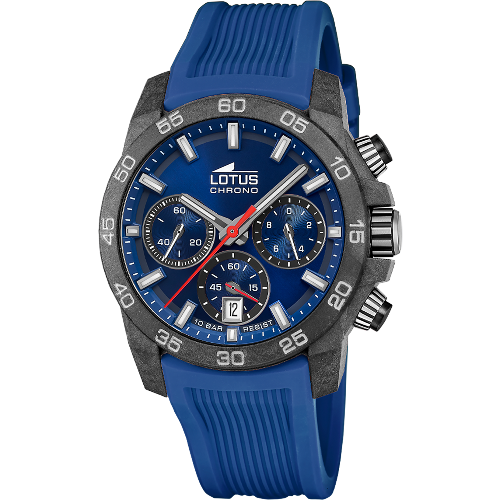 RELOJ LOTUS CHRONO 18974/1 AZUL CORREA DE CAUCHO, HOMBRE