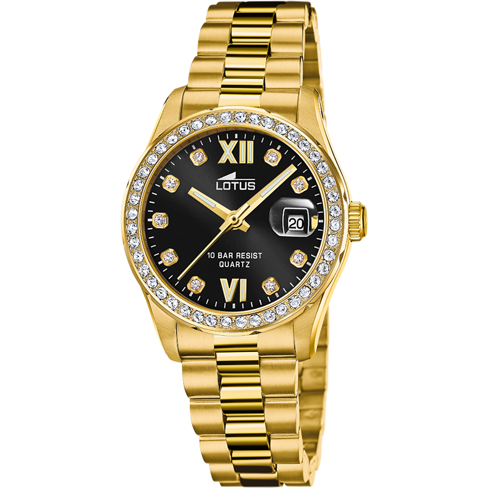 RELOJ LOTUS FREEDOM 18979/2 NEGRO CORREA DE ACERO INOXIDABLE 316L