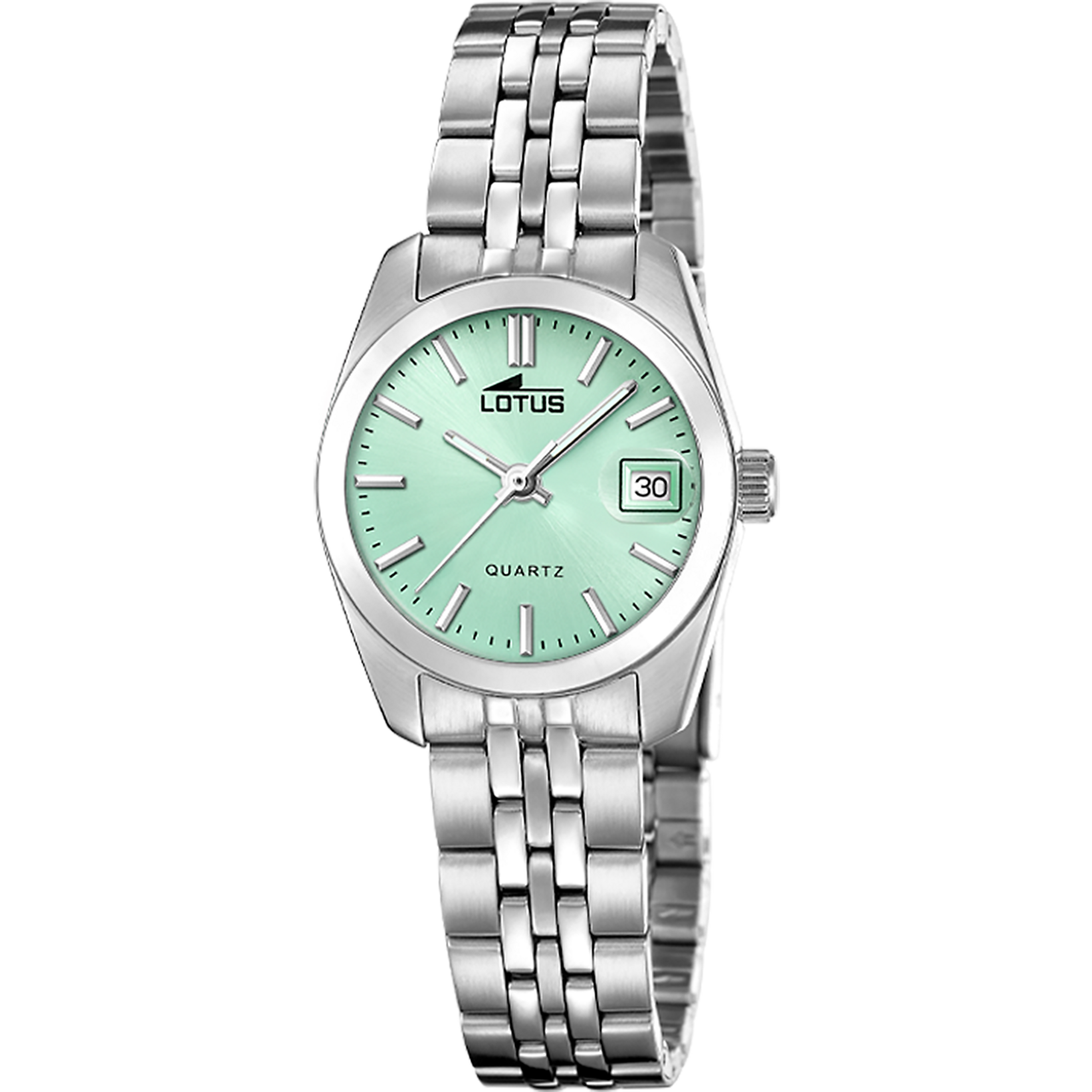 Montre Femme Euro West Argent Sterling - Saphirs Et émeraudes - Cadre 32mm, Quartz - Reconditionnée