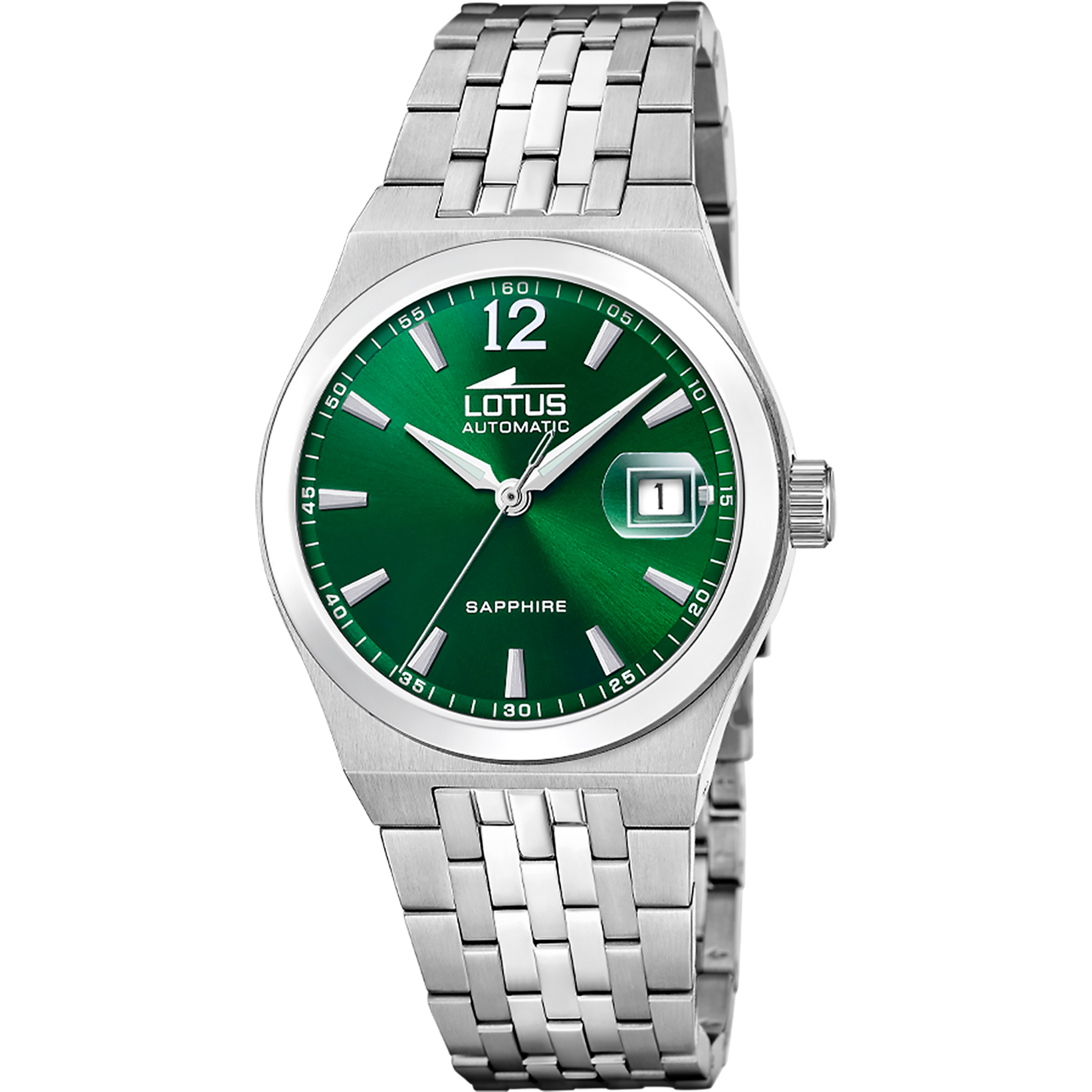 LOTUS MEN'S GREEN AUTOMATIC STAINLESS STEEL WATCH BRACELET 19000/4