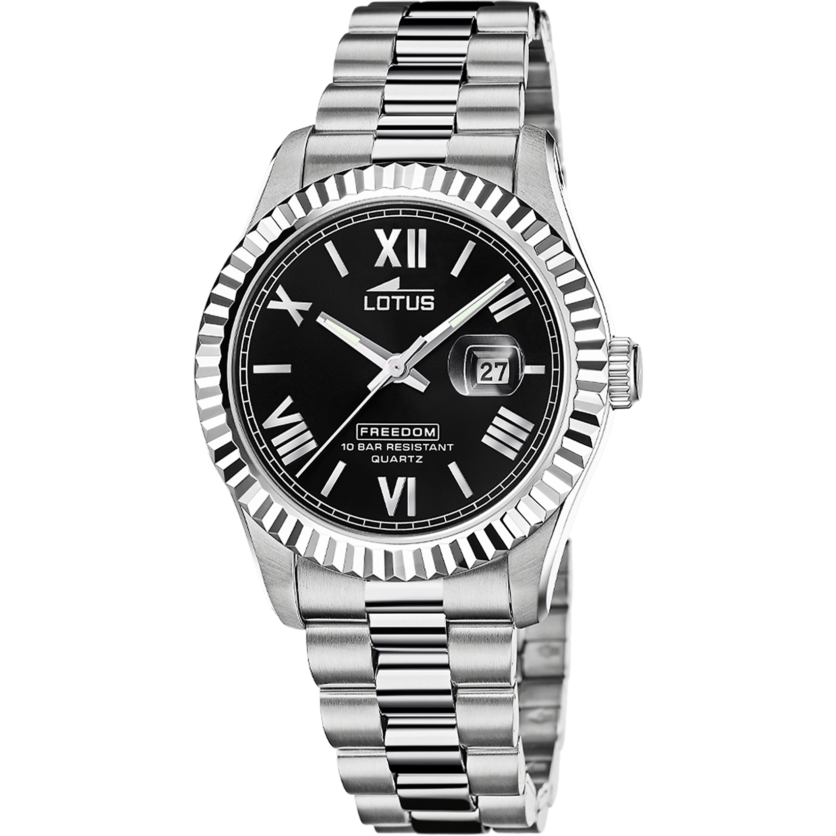 Lotus men's black watch 19002/5