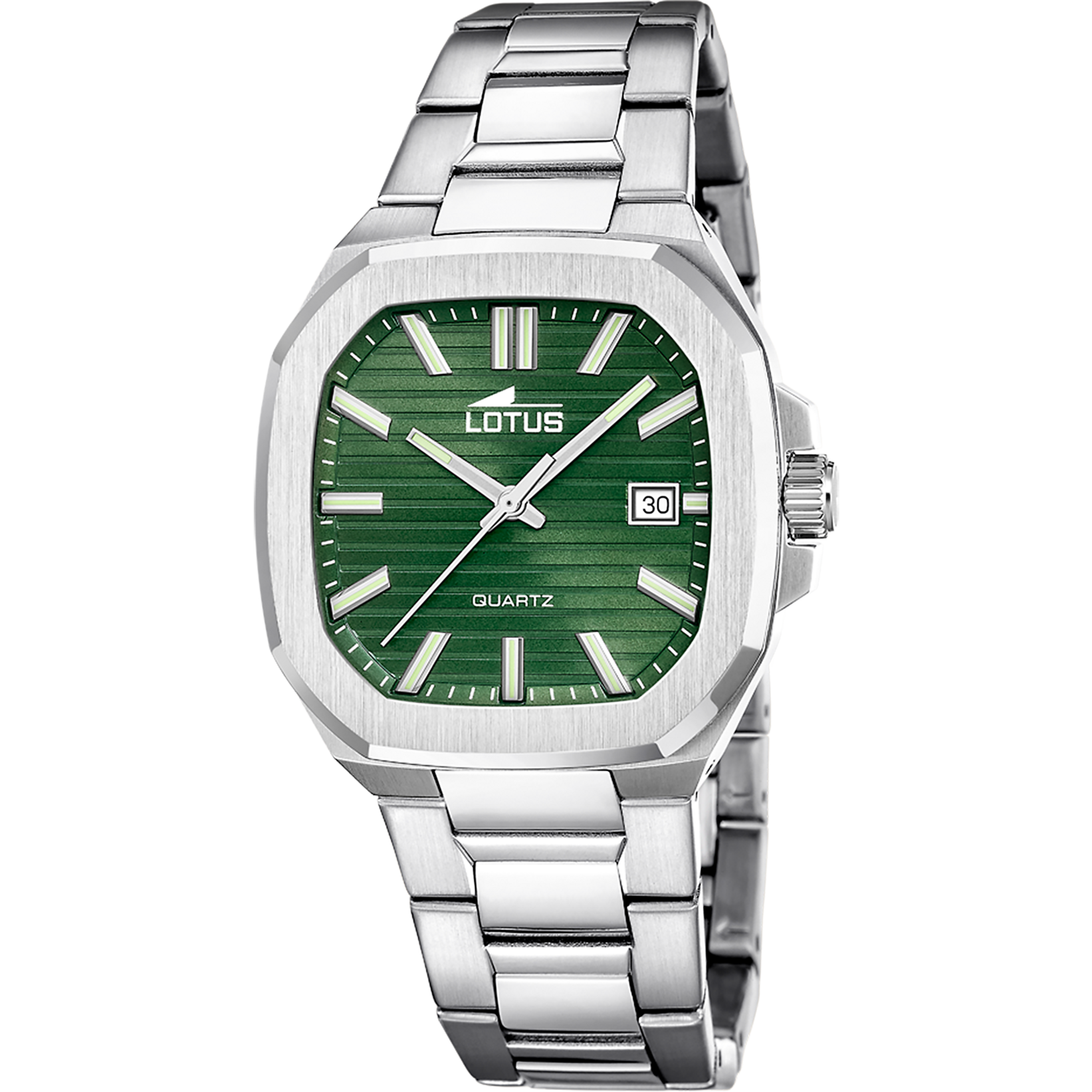 Relógio Lotus 19047/3 verde pulsera de de aço inoxidável, homem