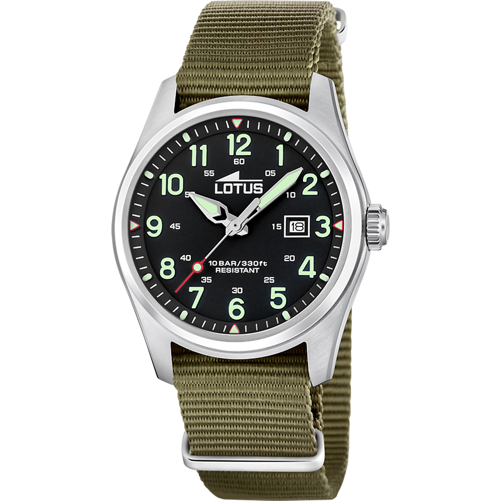 Lotus men's black Minimalist For Him nylon watch bracelet 19055/4