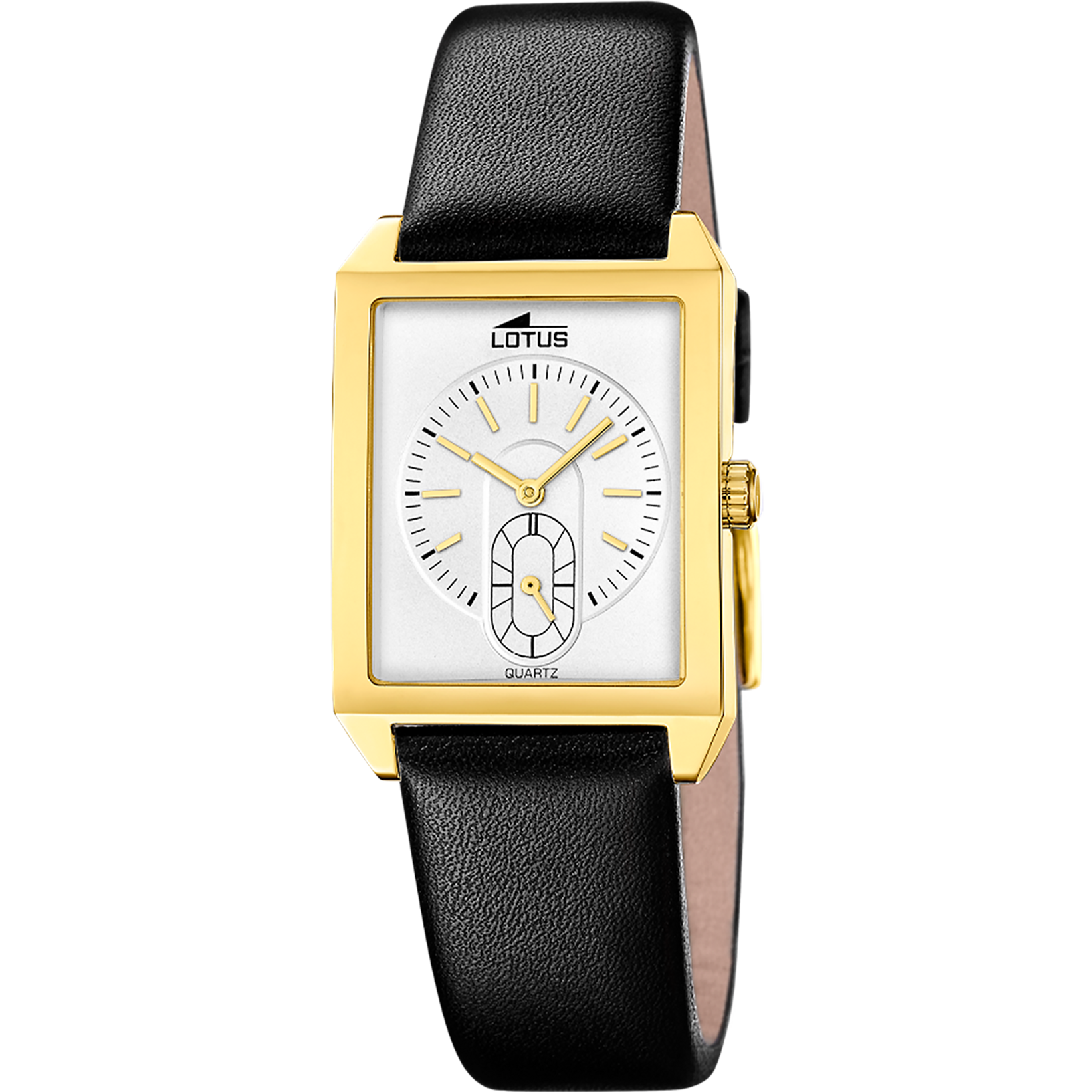 19079 Reloj Lotus Square Series 19079/1 plateado correa de piel, hombre