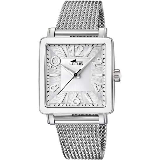 MONTRE LOTUS OUTLET 15741/A BLANC, BRACELET EN ACIER, FEMME