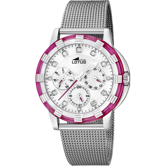 MONTRE LOTUS OUTLET 15746/J BLANC, BRACELET EN ACIER, FEMME