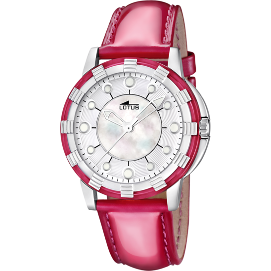 OROLOGIO LOTUS  15747/9 BLANCO, CINTURINO IN PELLE, DONNA