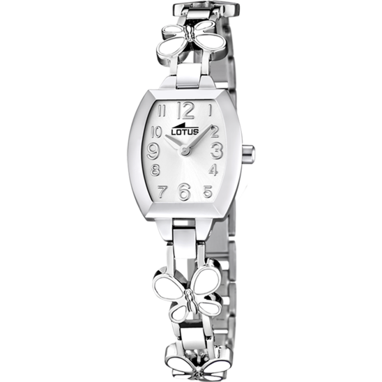 MONTRE LOTUS JUNIOR COLLECTION 15827/1 BLANC, BRACELET EN ACIER, ENFANTS