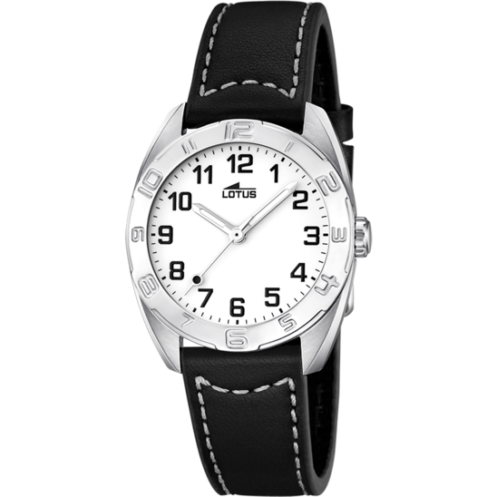 MONTRE LOTUS 15942/1 BLANC, BRACELET EN CUIR, ENFANTS