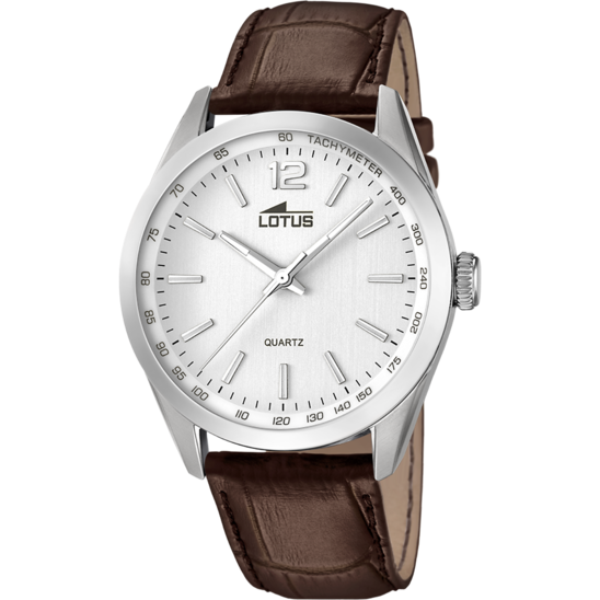 MONTRE LOTUS MINIMALIST 18149/1 ARGENT, BRACELET CUIR, HOMME