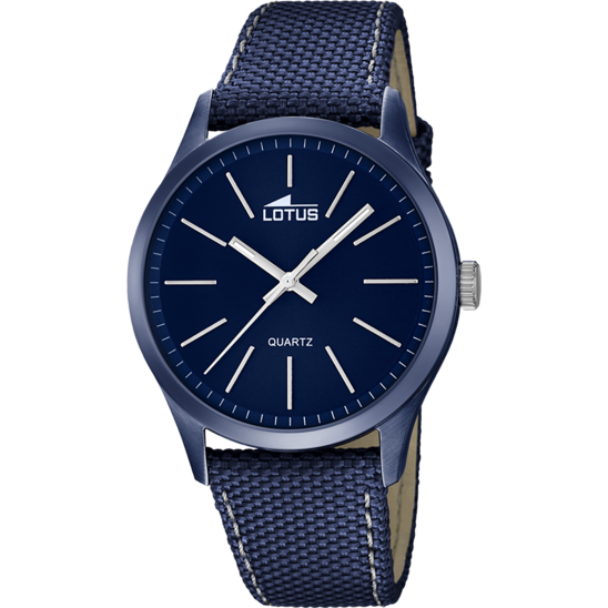 MONTRE LOTUS MINIMALIST 18166/3 BLEU, BRACELET CUIR, HOMME