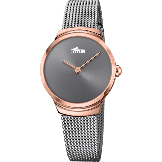 LOTUS DAMES ROSÉ MINIMALIST STAAL HORLOGE ARMBAND 18496/2