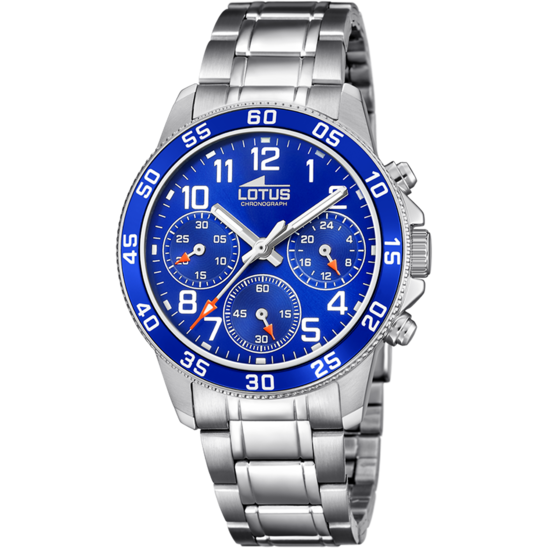 MONTRE LOTUS JUNIOR COLLECTION 18580/6 BLEU, BRACELET EN ACIER, ENFANTS