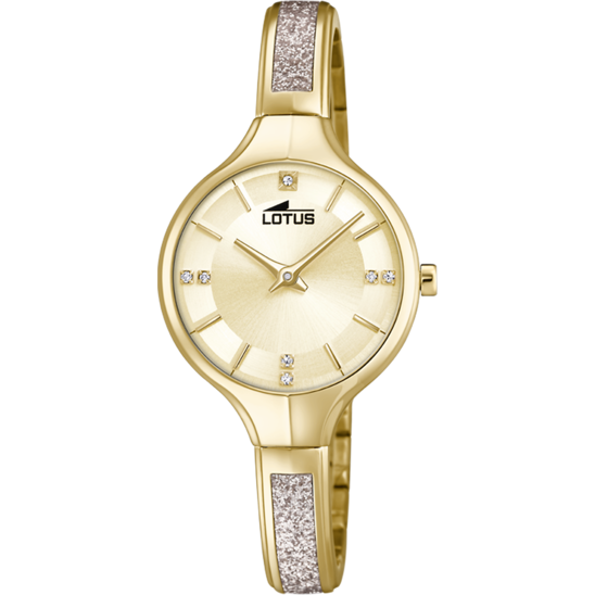 OROLOGIO LOTUS 18595/2 ORO CINGHIA ACCIAIO INOSSIDABILE 316L, DONNA