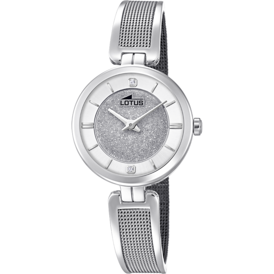 LOTUS DAMEN UHR 18602/1 SILBER EDELSTAHL ARMBAND