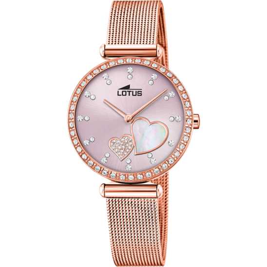 Reloj Lotus acero mujer trendy esfera rosa 18889/2 - Joyerías Sánchez