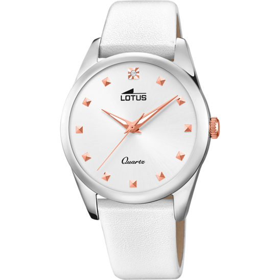 OROLOGIO LOTUS TRENDY 18642/1 BLANCO, CINTURINO IN PELLE, DONNA