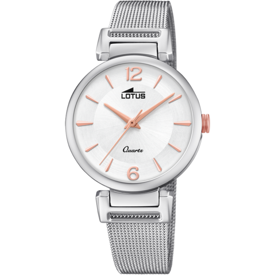 MONTRE LOTUS 18646/1 GRIS, BRACELET EN ACIER INOXYDABLE, FEMME