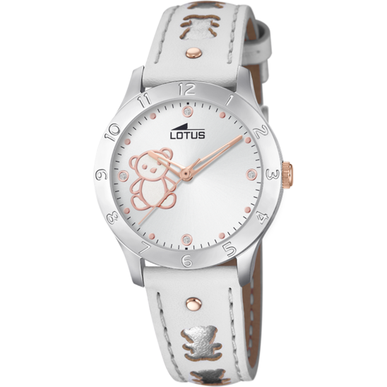 LOTUS KIDS'S SILVER JUNIOR COLLECTION LEATHER WATCH BRACELET 18657/A